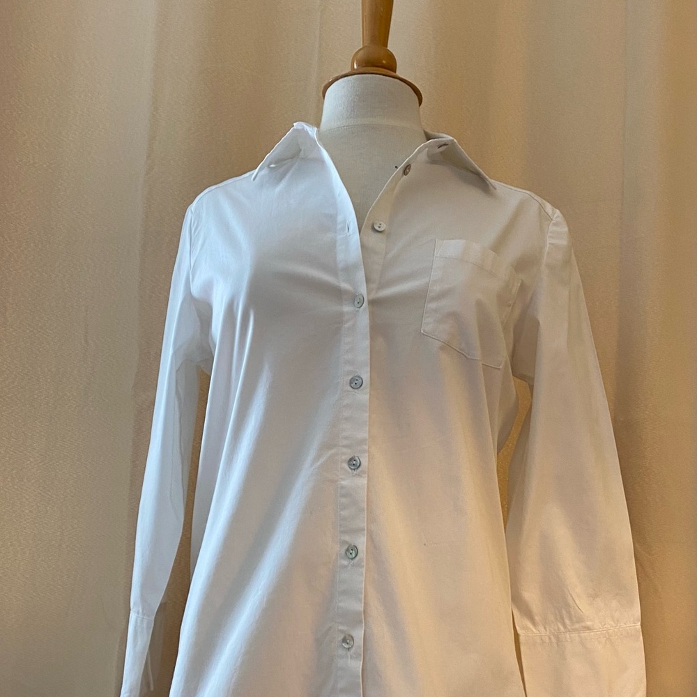 Hanna g. Women White Shirt Size M